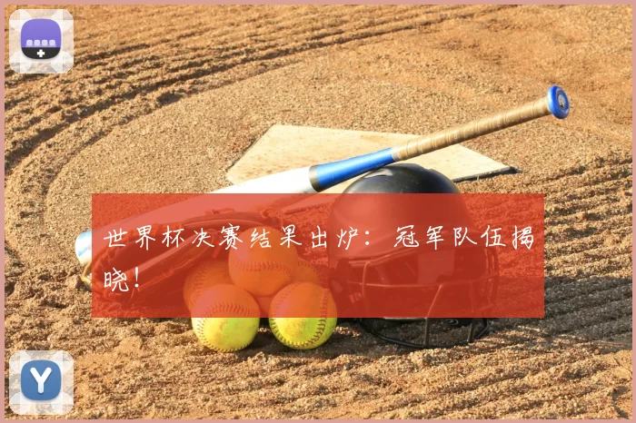 世界杯决赛结果出炉：冠军队伍揭晓！
